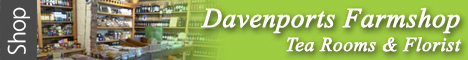 Davenports Farm Shop & Tea Rooms Davenports Farm Shop has one of the largest ranges of locally made food and drink from small suppliers, including a wide range of locally brewed beer